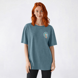 Juniors C-Life Mineral Wash Snoopy Surf Boyfriend Tee